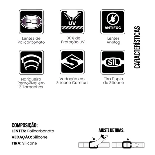Óculos de Natação Velocity 4.0