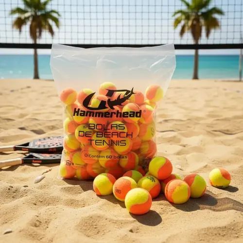 Bolas de Beach Tennis - Kit com 60 Unidades