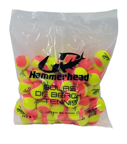 Bolas de Beach Tennis - Kit com 60 Unidades