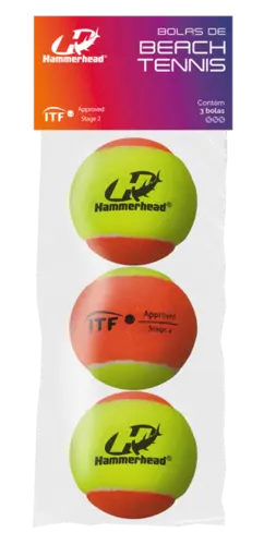 Bolas de Beach Tennis - Kit com 03 Unidades
