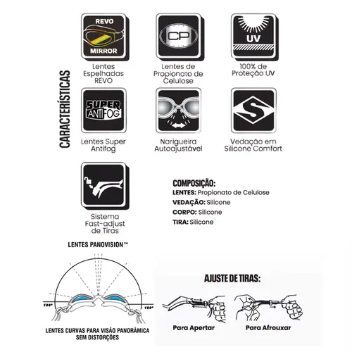 Óculos de Natação Offshore Polarized Mirror