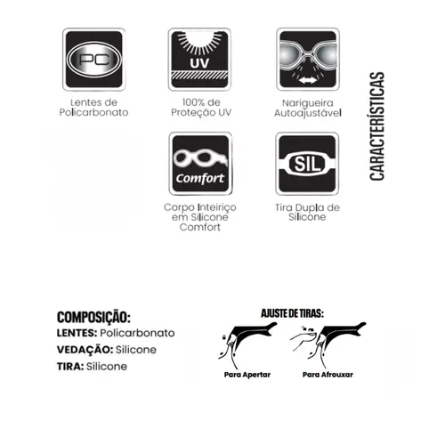 Óculos de Natação Flash Júnior