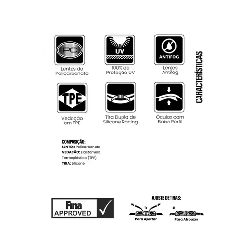 Óculos de Natação Swedish Pro