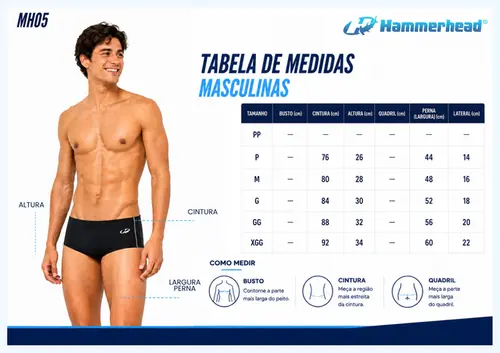 Sungão Helanca com Trançador - MH05