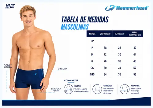 Sunga Boxer Xtra LIfe com Detalhe e Viés - ML06