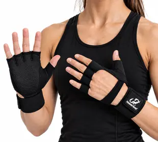 Luva para Musculação com Suporte para Punho