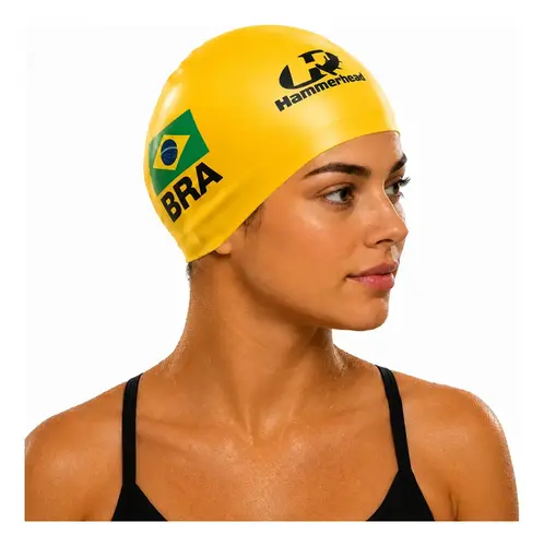 Touca de Silicone 3D Max - Bandeira Brasil