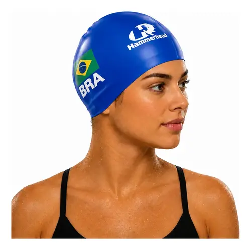 Touca de Silicone 3D Max - Bandeira Brasil